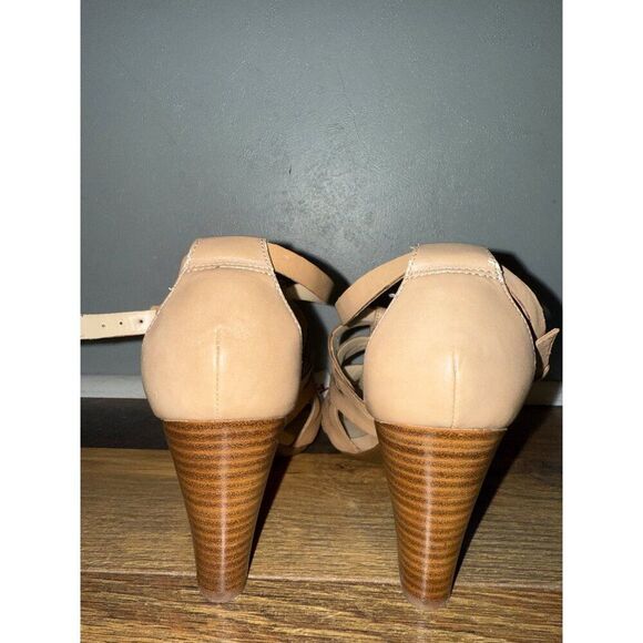 NWT Franco Sarto Kelli Tan Strappy Heels Size 7.5 - Picture 10 of 16